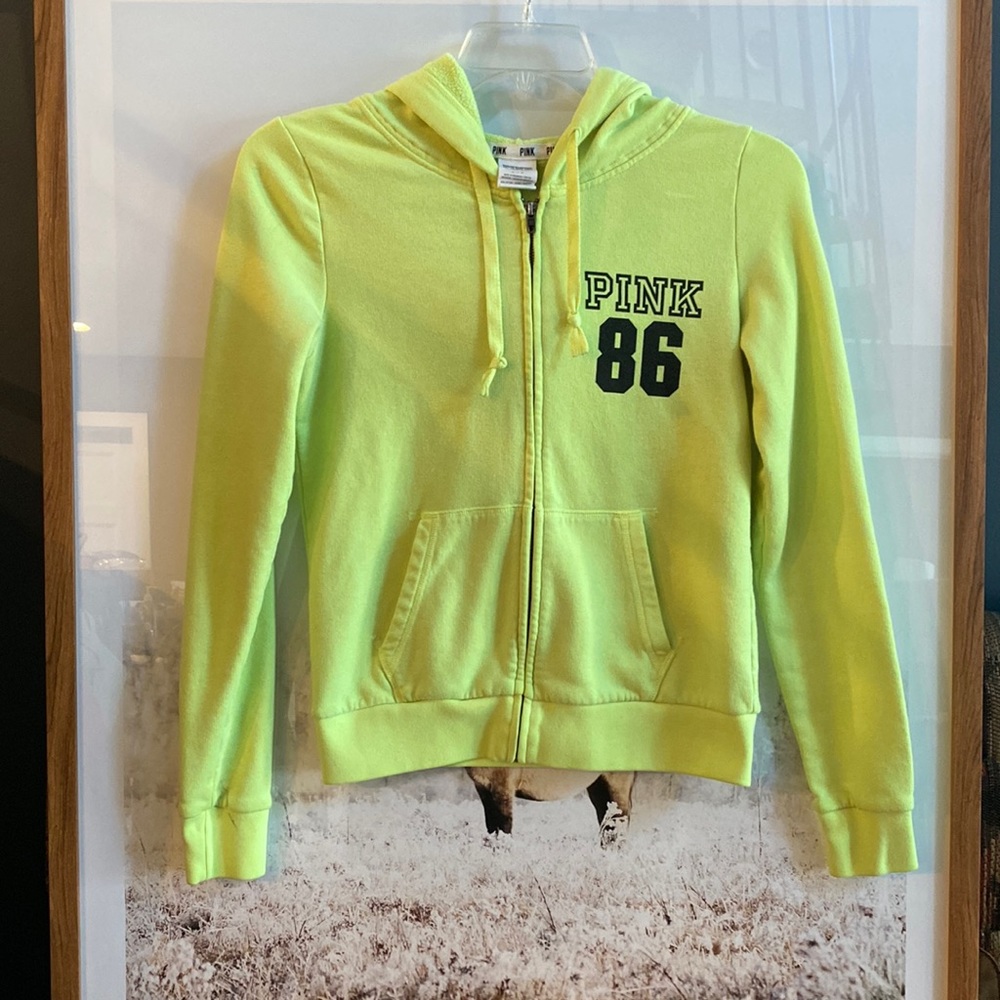 PINK Victoria’s Secret ZIP-UP PERFECT HOODIE Small